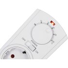 MC POWER - Steckdosen-Thermostat Klimaregelung | TCU-440 | 5-30°C, max. 3.500W, 230V/16A, Temperatur-Fühler | Steuerung von Klimageräten und Heizungen ohne Kabelverlegen