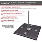 DUR-line Stabilo Edelstahl Universal Plattenständer...