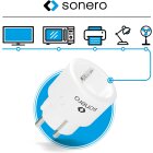sonero® Funk-Steckdose 2300 Watt | Erweiterungs-Funksteckdose für den Innenbereich, 30m Reichweite, kompaktes Design, weiß