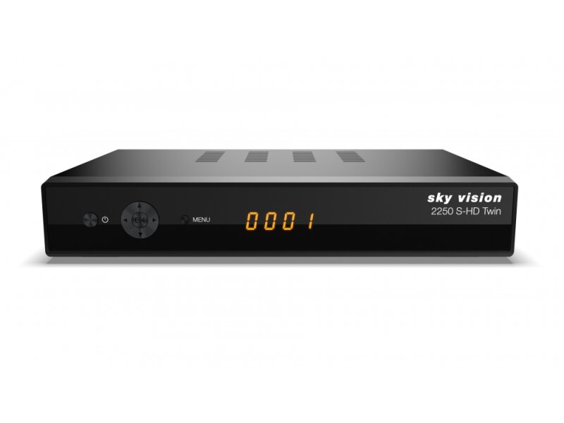 sky vision 2250 S-HD Twin 1TB HDD Digitaler HD Twin Tuner Satelliten Receiver mit 1TB Festplatte (HDD, HDTV, DVB-S2, HDMI, Scart, USB 2.0, LAN, Full HD 1080p)