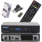 Ankaro DCR 3000 Plus digitaler 1080p Full HD Kabel-Receiver für Kabelfernsehen mit PVR Aufnahme Funktion (HDTV, DVB-C/C2, HDMI, Scart, Coaxial, Mediaplayer, USB) automatische Installation?schwarz
