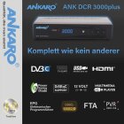 Ankaro DCR 3000 Plus digitaler 1080p Full HD Kabel-Receiver für Kabelfernsehen mit PVR Aufnahme Funktion (HDTV, DVB-C/C2, HDMI, Scart, Coaxial, Mediaplayer, USB) automatische Installation?schwarz