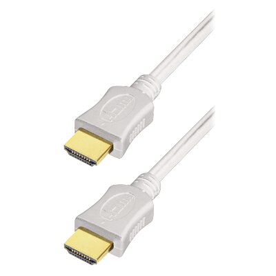High Speed HDMI-Kabel mit Ethernet, weiß, 1,5m