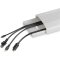 PureMounts® Kabelkanal Kunststoff mit Klebeband + Schrauben/Dübel, 100cm, weiß