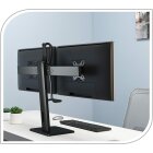 PureMounts® Duale Monitor Halterung, VESA 75x75/100x100, schwarz