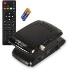 Red Opticum AX 300 Mini V3 PVR - digitaler HD Satellitenreceiver / externer IR Sensor mit Display / 1080p Full HD / USB / HDMI / 12V Netzteil ideal für den Campingurlaub
