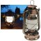 ChiliTec LED Camping Laterne Garten-Laterne Retro Design I Dimmbar Batteriebetrieb 4x AA Mignon 23,5cm Bügel Warmweiß