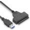 conecto, USB 3.0 auf SATA Adapter, Konverter für 2.5 Zoll Festplatten/Laufwerke, SSD und HDD auf USB-A, UASP Unterstützung, 5 GB/s, 25cm